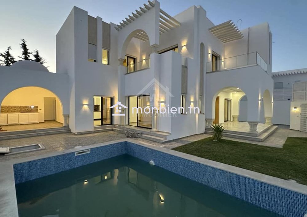 Villa toute neuve S+4 avec piscine à vendre à Hammamet Sud 51355351