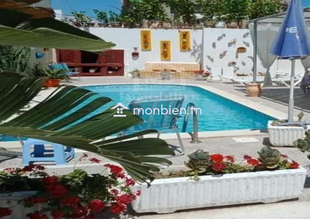 Location estivale: Villa meublée S+4 avec piscine à louer à Hammamet 51355351