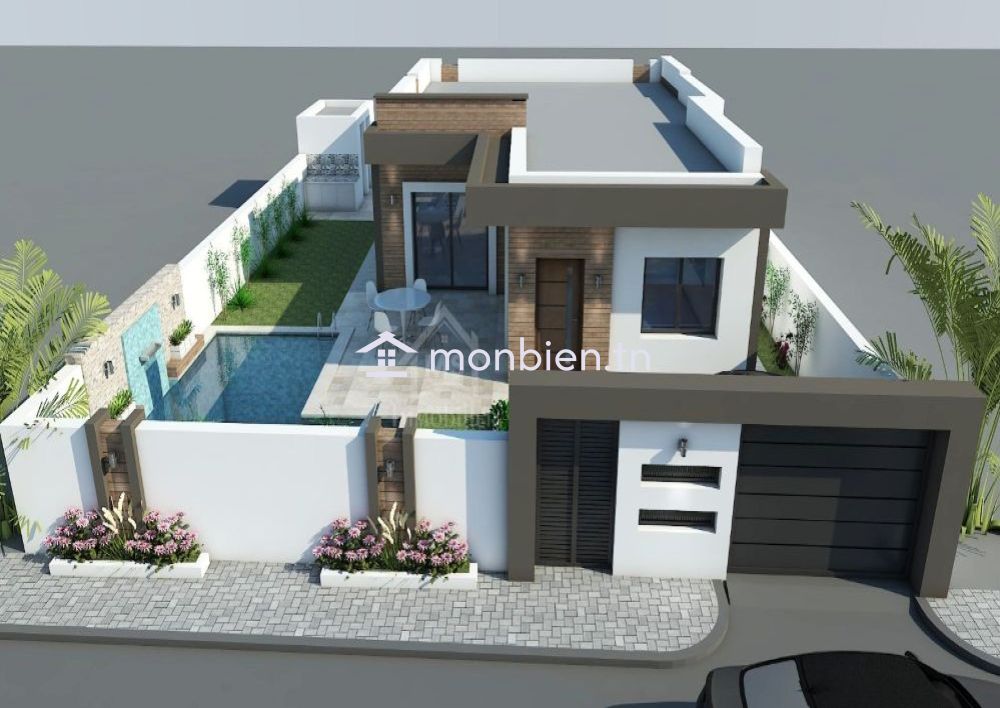 Villa sur plan avec piscine à vendre à Hammamet Sud 51355351