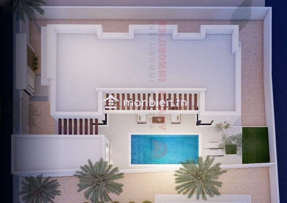 Villa en U et piscine privée à Houmt Souk Djerba