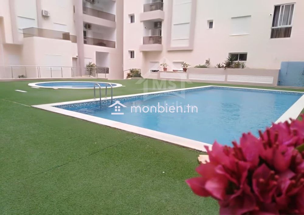 Location estivale: Appartement S+2 avec piscine à louer 51355351