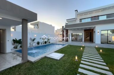 Villa S+4 toute neuve avec piscine à vendre à Hammamet Sud 51355351