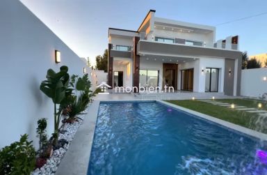 Villa S+4 toute neuve avec piscine à vendre à Hammamet Sud 51355351