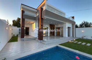 Villa S+4 toute neuve avec piscine à vendre à Hammamet Sud 51355351