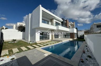 Belle villa toute neuve S+4 avec piscine  à Hammamet à vendre 51355351