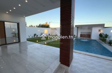 Villa S+4 toute neuve avec piscine à vendre à Hammamet Sud 51355351