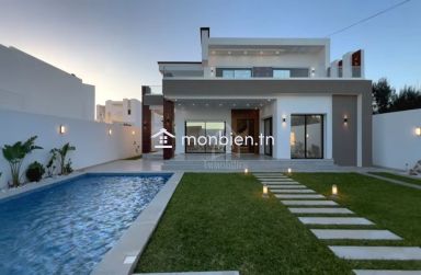 Villa S+4 toute neuve avec piscine à vendre à Hammamet Sud 51355351