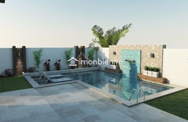 Villa sur plan avec piscine à vendre à Hammamet Sud 51355351