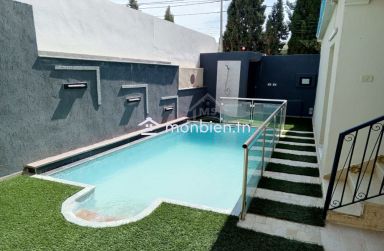 Une villa de 2 étages indépendants avec piscine à Hammamet Nord à vendre 51355351