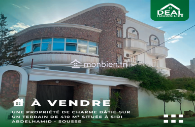 À vendre une Propriété de charme bâtie sur un terrain de 410 m²