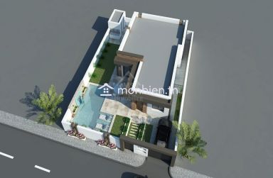 Villa sur plan avec piscine à vendre à Hammamet Sud 51355351